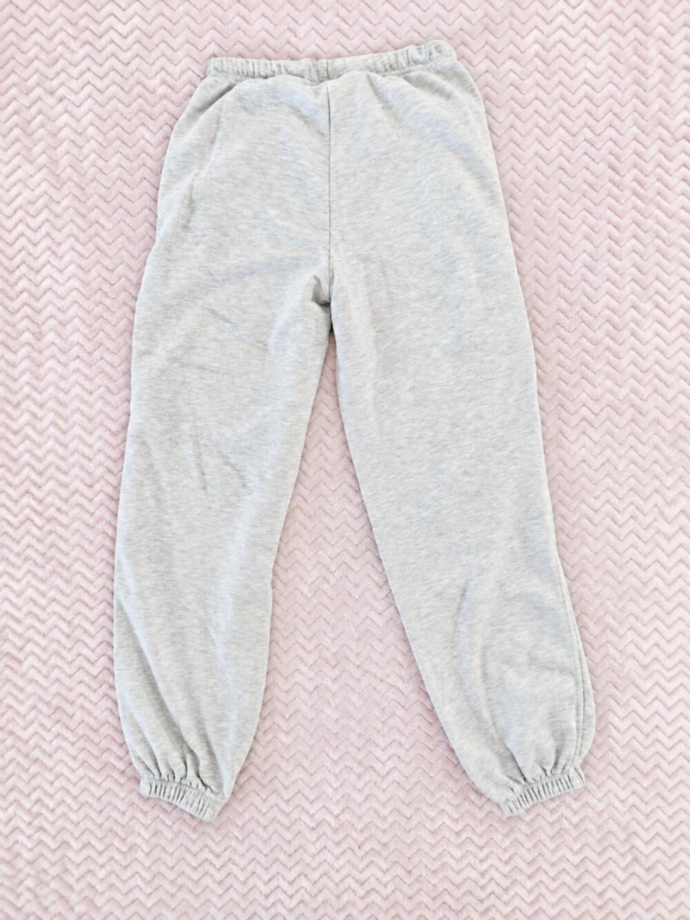 Women's Heather Gray Fleece Jogger Sweatpants Elastic Waist Size XS - Picture 6 of 14